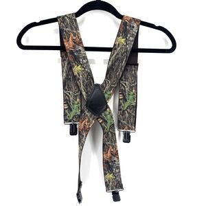 Mossy Oak Breakup Gator by Perry Camo Suspenders‎ Camouflage Adjustable USA
